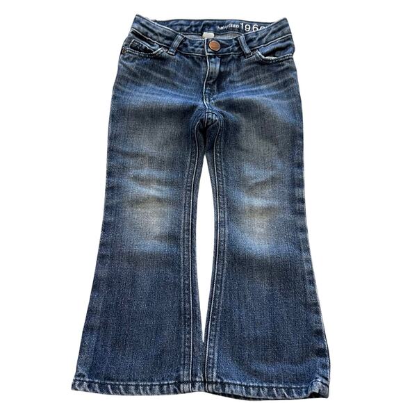 Baby Gap Medium Wash Girls Flare Jeans Size 3 - Picture 1 of 3
